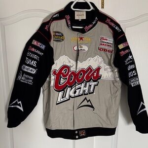 Super cool embroidered Coors Light Racing Jacket size xl